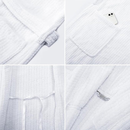 Hooded Bathrobes for Women, Soft Long Towel Robes for Women - Quick Dry yet Warm