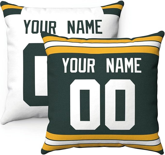 ANTKING Throw Pillow 2 Packs Custom Any Name and Number for Men Women Boy Gift