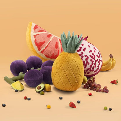 Phantoscope Fruit Shaped Pillows Series Pineapple Shaped Throw Pillow, Fun Home Decor of Fruit Themed Shaped Cushions, Decorative Shaped Pillow for Couch Bed and Chair, Yellow,9.5 x11.5 Inches