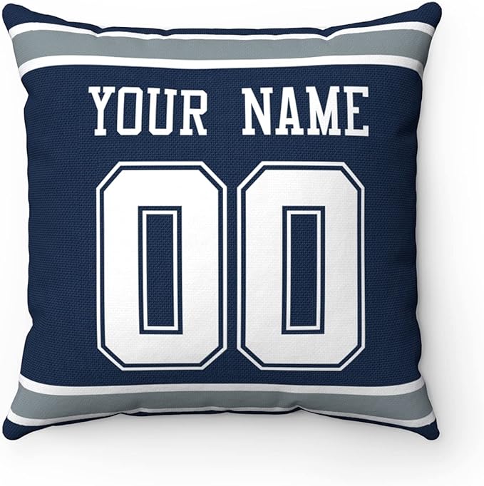 ANTKING Throw Pillow 2 Packs Custom Any Name and Number for Men Women Boy Gift