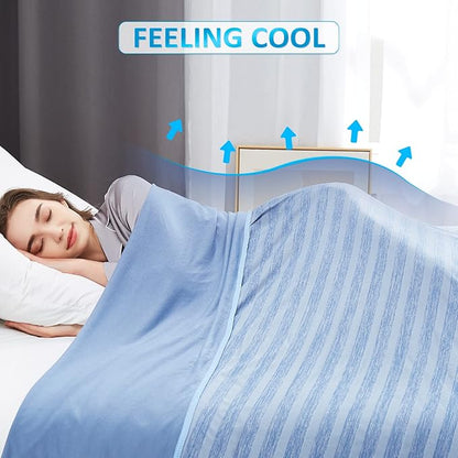 Guohaoi Cooling Blankets for Hot Sleepers,Arc-Chill Q-Max >0.5 Cool Fiber,100% Oeko-Tex Certified,Twin Full Size Lightweight Summer Cool Blanket for Travel/Outdoor Ultra Cold Breathable,60''x90''