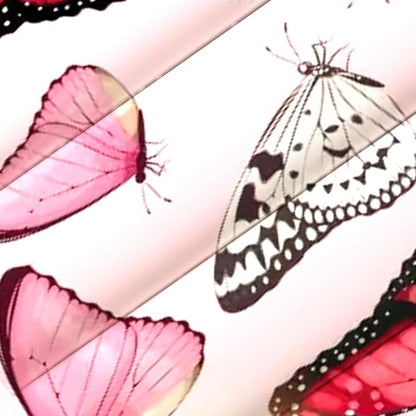 Pink Butterfly Comforter Set, 3D Pattern for Kids Teens Adults,Decorative Bedding Comforter Sets with 2 Pillow Shams, Twin Size