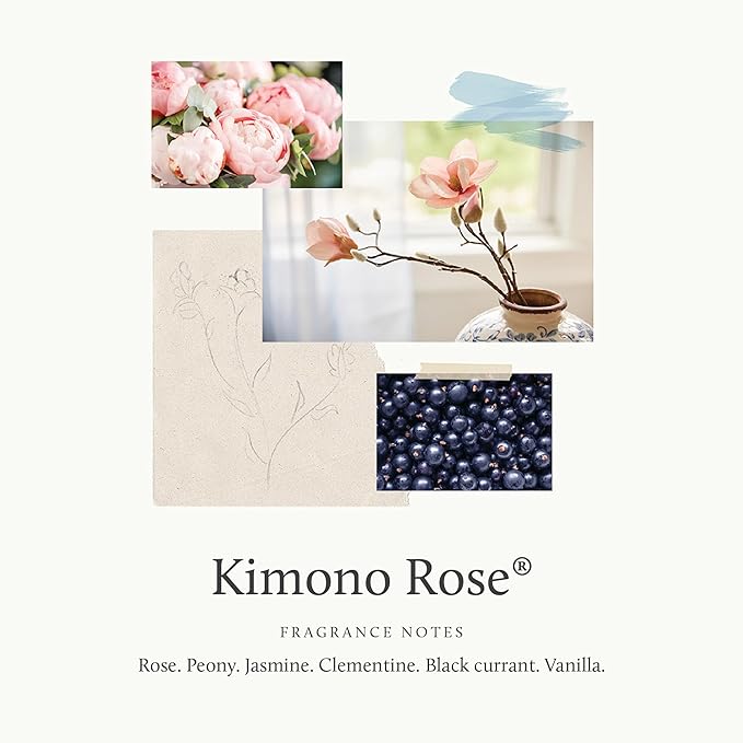 Thymes Home Fragrance Mist – Room Air Fresheners for Home Long Lasting – Air Freshener Spray – Premium Home Fragrance – Floral Notes of Rose, Peony, & Silken Vanilla (Kimono Rose, 3 oz) (Pack of 2)