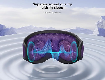 LC-dolida Sleep Mask with Bluetooth Headphones Bluetooth Sleep Mask Sleep Headphones,3D Eye Mask for Sleeping Mask Music Sleeping Headphones for Side Sleepers Meditation Gifts Gadgets for Men Women