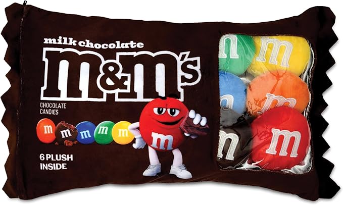 iscream M&M's Package 16" x 8.5" Pillow Set with Mini M&M's Candy Pillows