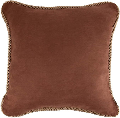 Donna Sharp Throw Pillow - Pine Crossing Lodge Decorative Throw Pillow with Solid Color - Square