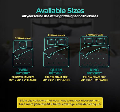 Twin Comforter Set 2 Piece White by Utopia Bedding, Comforters Twin Size, Bedding Comforters Sets, Down Alternative Soft Bed Set, 1 Comforter (64 x 88 inches) 1 Pillow Shams (20 x 26 inches)