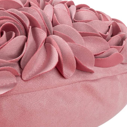 JWH Valentine's Day Throw Pillow Covers Decorative Flower Accent Pillow Cases Heart Shaped Cushion for Couch Living Room Bed Chair 14 x 16 Inches Dusty Pink