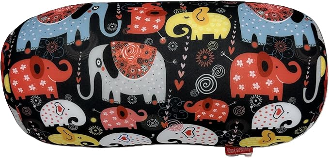 Bookishbunny Microbead Cylinder Bolster Roll Pillow 13" x 7" (Elephant)