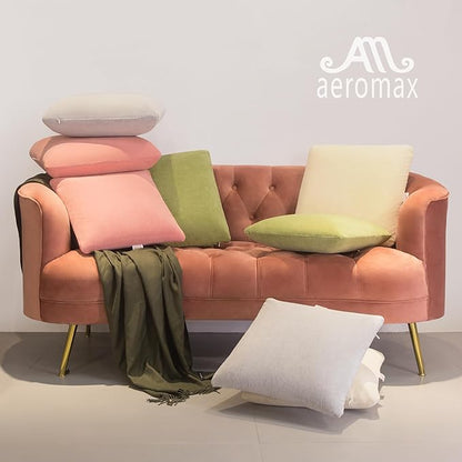 AM AEROMAX 12 × 32 Throw Pillow Memory Foam Pillow Insert - Rectangular Bolster for Decorative Cushion Bed Couch Sofa - Non-Deforming Over Time