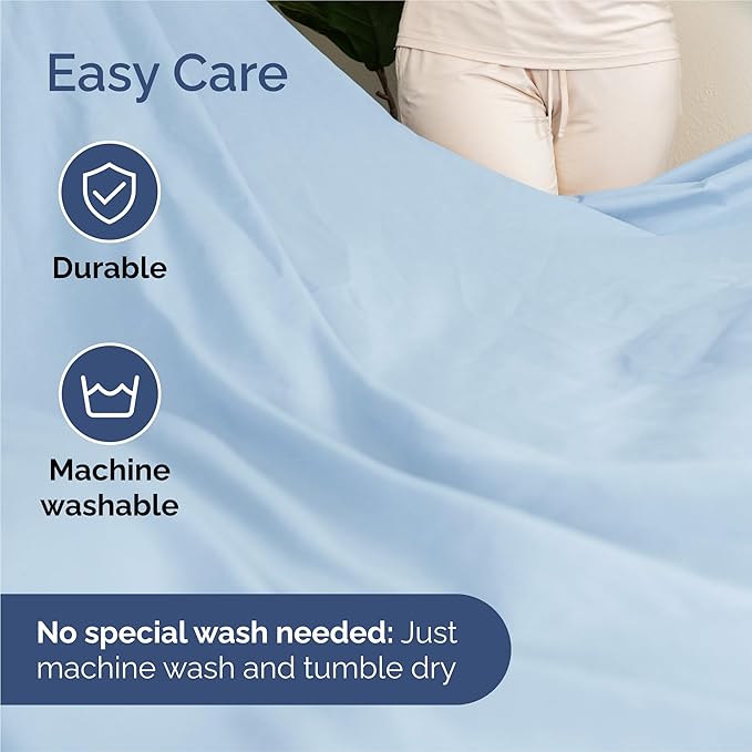 King 6 Piece Sheet Set - Comfy Breathable & Cooling - Ultra-Soft Hotel Luxury Bedding Set with 8-16 Inch Deep Pockets - 1 Flat & 1 Fitted Sheet & 4 Pillowcases - Wrinkle Free & Easy Care - Baby Blue
