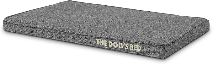The Dog’s Bed Orthopedic Memory Foam Dog Bed Mattress, Linen Fabric, Grey Linen, S, 2-Inch