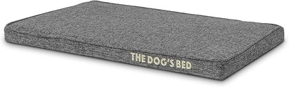 The Dog’s Bed Orthopedic Memory Foam Dog Bed Mattress, Linen Fabric, Grey Linen, S, 2-Inch
