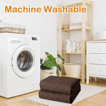 hyha Waterproof Dog Bed Blanket, Soft Pet Blankets, Waterproof Couch Cover for Dogs, Reversible Sofa Covers Washable for Furniture (40x70 Inch, Chocolate/Beige)