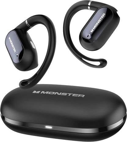 Monster Open Ear AC322, Bluetooth 5.4, 36H Battery Life, IPX5 Waterproof, Clear Communication, Ergonomic Design, Ear Angle Adjustable