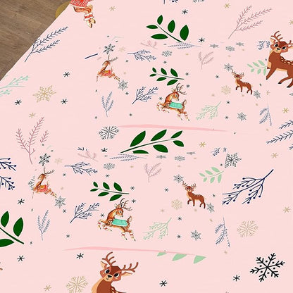 Tailor Shop Girls Pink King Size Comforter Set with 1 Comforter and 2 Pillowcases - Deer & Kids Bedding Sets