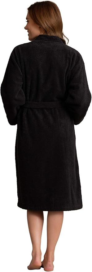 Soft Touch Linen Women's Robe Terry Cotton Cloth- Kimono Style- Thick, Breathable & Comfortable- Lightweight & Absorbent