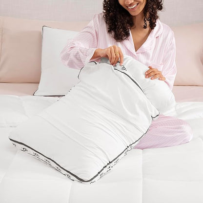UGG Standard Bed Pillow – Plush Down Alternative Pillow, Soft & Breathable Medium Firm Sleeping Pillows, Premium Luxury Home Decor Hypoallergenic Pillow for Bed, White, 18” x 26” (Devon)