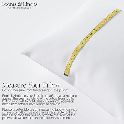 Looms & Linens Lumbar Throw Pillow Insert for 16x20 Rectangle Pillow Inserts - Hypoallergenic Cushion Filler for Boudoir Pillow Insert - Set of 2 Throw Pillows for Couch