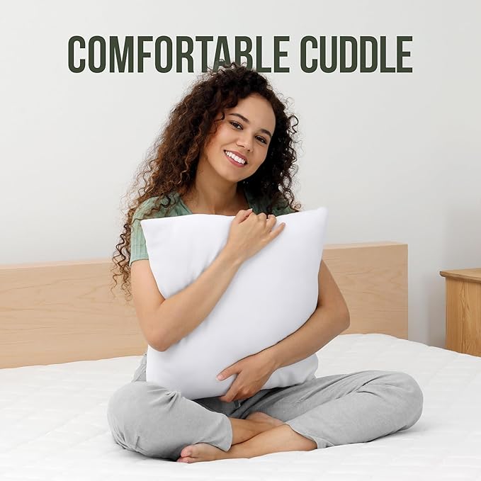 Utopia Bedding Throw Pillows (Set of 1, White) – 26 x 26 Inches Down Alternative Pillows for Bed, Sofa, and Couch - Fluffy Decorative Stuffer Pillow for Indoors & Outdoors