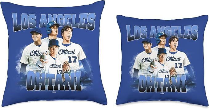 Shohei Ohtani | Los Angeles Baseball MLB Player | MLBOHT5002 Throw Pillow