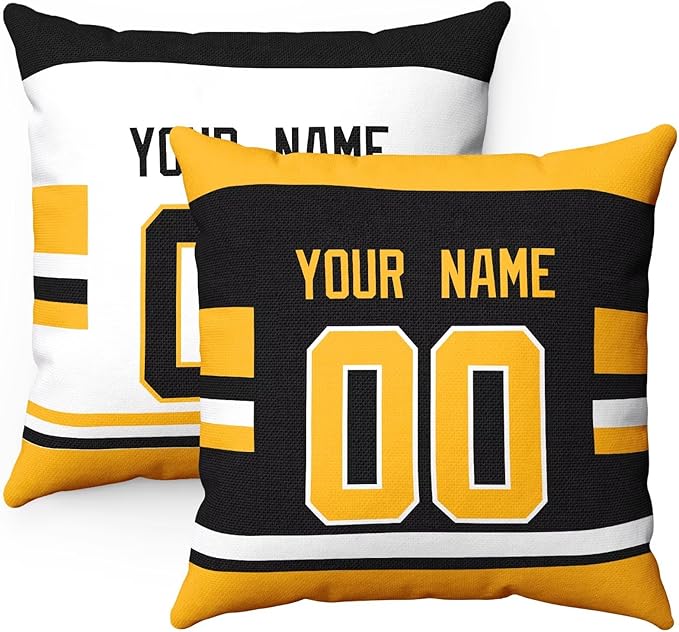 ANTKING Pittsburgh Throw Pillow Personalized Custom Any Name and Number for Men Women Boy Gifts