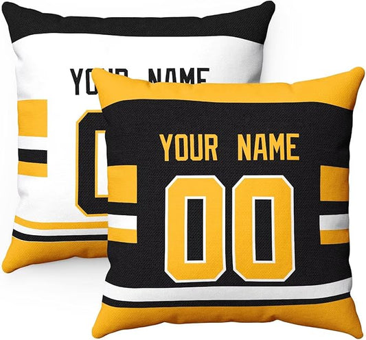 ANTKING Pittsburgh Throw Pillow Personalized Custom Any Name and Number for Men Women Boy Gifts