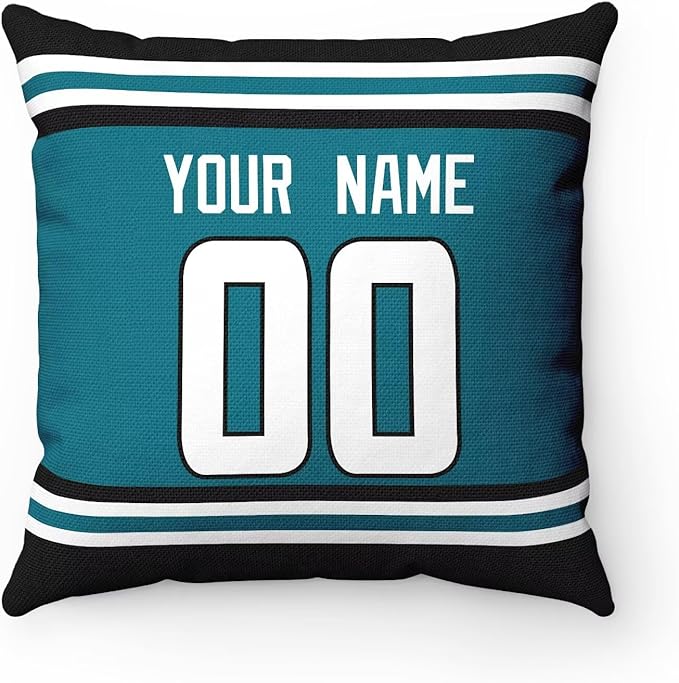 ANTKING San Jose Throw Pillow Personalized Custom Any Name and Number for Men Women Boy Gifts