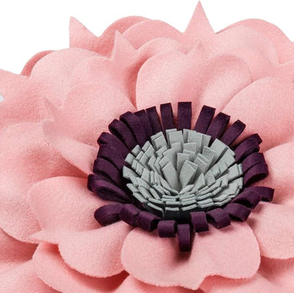 3D Flower Decorative Throw Pillow Accent Handmade Round Pillow Cushion with Insert for Home Couch Bedroom Decor 13 x 13 Inch Pink