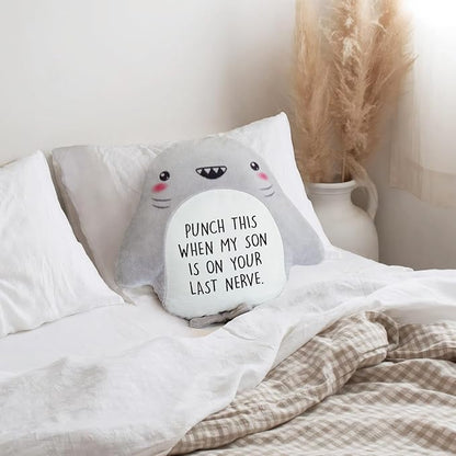 Funny Daughter in Law Gifts - Novelty Cute Shark Pillow- Wedding/Bridal Shower/Birthday Gifts for Daughter in Law, Future DIL, Sons Girlfriend, 15”×15”