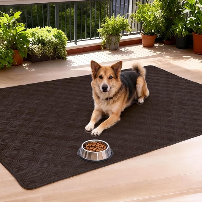 hyha Waterproof Dog Blanket, Reversible Pet Bed Blanket, Soft Sofa Couch Cover for Dogs Washable, Waterproof Pet Couch Covers for Sofa Puppy Cats Furniture Protector(30"x70", Chocolate/Beige)