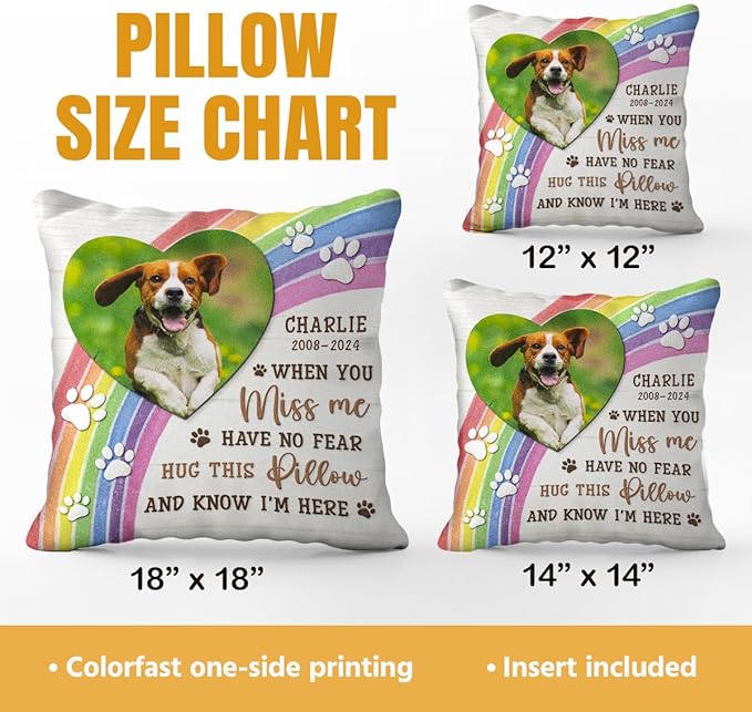Pawfect House Personalized Pet Memorial Throw Pillow (Insert Included), Bereavement Gift Ideas, Pet Loss Gifts, Custom Dog Pillow, Dog Passing Aways Gifts