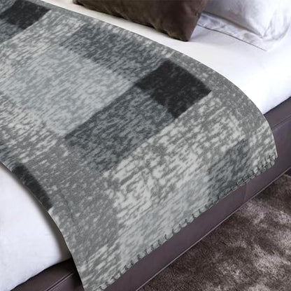 ZYFZCYBL Fleece Throw Blankets for Couch Bulk Lightweight Warm Soft Cozy Blanket 6 Pack Bulk Fleece Blanket Solid for Bed Couch Office Gifts Outdoor 50 x 60 inch Grey Plaid