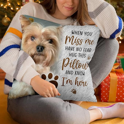 Pawfect House Personalized Pet Memorial Throw Pillow (Insert Included), Dog Pillows, Pet Memorial Gifts, Dog Memorial Gifts for Loss of Dog, Cat, Dog Pillow, Pet Loss Gifts, Loss of Dog Sympathy Gift