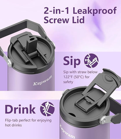 Kepwam T3 Self-Heating Travel Mug 20oz, Temperature-Controlled Coffee Warmer Mug, Smart Travel Coffee Mug Keep Coffee Drinks Hot, Heated Mug Great for Driver Outdoor Fits Car Cup Holders