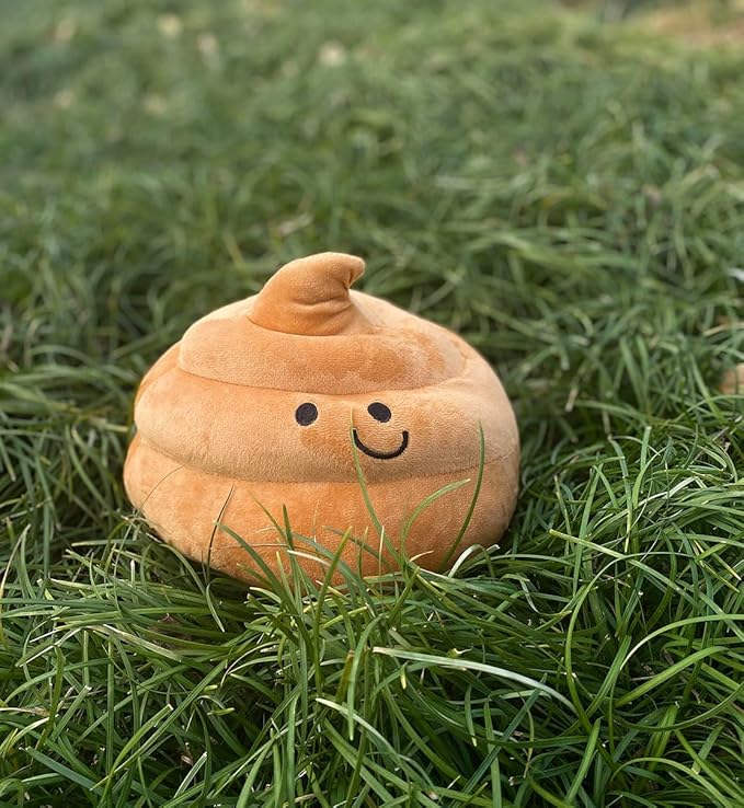 Lovely Plush Simulation Poop, Spoof Gifts, 3D Funny Decoration Pillow (10in, Light Brown)