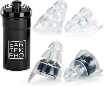 High-Fidelity Concert Earplugs Reusable Noise-Reduction Ear Plugs Set with Two Sizes Included - For Rave, Live Music, Festivals, Marching Bands, Loud Events, Fitness Classes