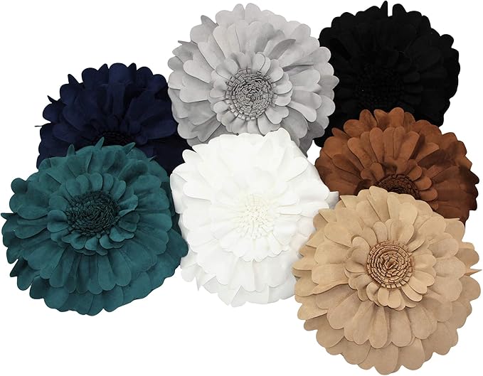 Contempo Lifestyles Flower Pillow – Decorative Pillow 3D Round Throw Pillows for Home Décor – Handmade Sweetheart Flower Pillow for Bed & Couch-Sunflower Pillow - 16 Inch Lime