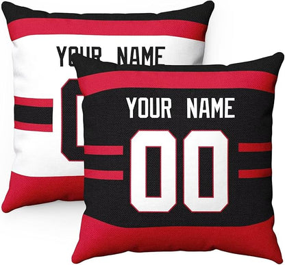 ANTKING Throw Pillow 2 Packs Personalized Custom Any Name Number for Men Women Boy Gifts