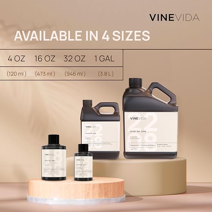 VINEVIDA [4 Fl Oz] Cuban Tobacco Fragrance Oil for Cold Air Diffusers, Essential Oils for Diffuser Oil Refill & Air Freshener Room Spray