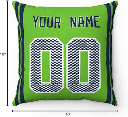 ANTKING Throw Pillow Seattle Custom Any Name and Number for Men Women Boy Gift