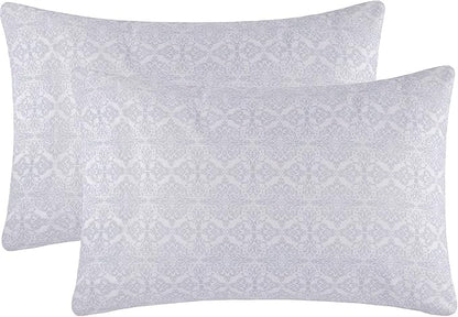 Mellanni Pillow Cases - Luxury, Extra Soft, Cooling Pillow Covers - 2 PC Iconic Collection Pillowcases - Envelope Closure (King 20" x 40", Laced Sky Blue)