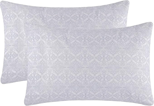 Mellanni Pillow Cases - Luxury, Extra Soft, Cooling Pillow Covers - 2 PC Iconic Collection Pillowcases - Envelope Closure (King 20" x 40", Laced Sky Blue)