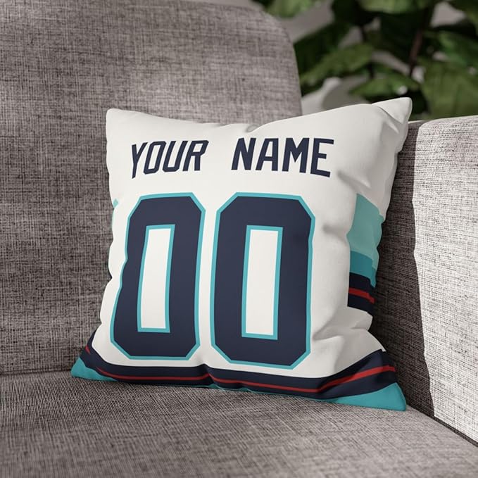 ANTKING Throw Pillow 2 Packs Personalized Custom Any Name Number for Men Women Boy Gifts