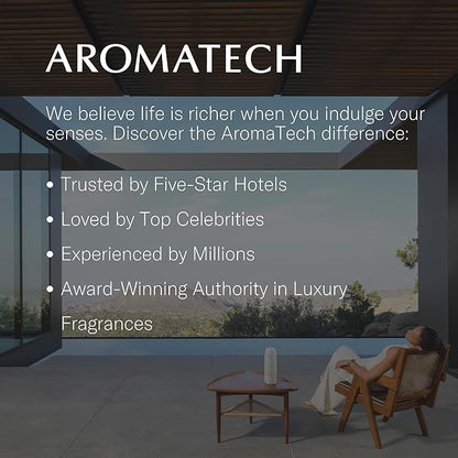 AromaTech Santal Escape Aroma Essential Oil Blend: Luxury Hotel Inspired Aromatherapy with Ocean Air, Sandalwood, Iris for Ultrasonic Diffusers & Nebulizers - 0.3 fl oz, 10 mL