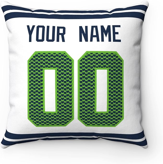 ANTKING Throw Pillow Seattle Custom Any Name and Number for Men Women Boy Gift