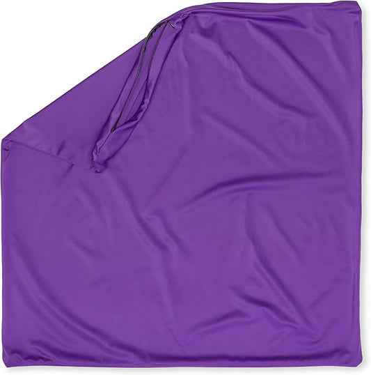 PILLOWY 18x18 Throw Pillowcase (Cover Only) -85/15 Nylon, Spandex - Luxurious, Silky, Stretchy & Soft - 1Pcs Solid Color - A Perfect Choice for Couch Chairs Sofa Bed Adult/Kids Bedroom, Dark Lavendar