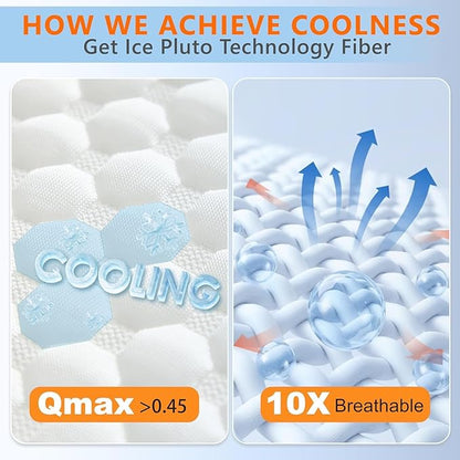 Cooling Memory Foam Pillows Firm and Soft, King Size 1 Pack, Original Adjustable Pillows for Side, Back or Stomach Sleepers with Removable Washable Cover