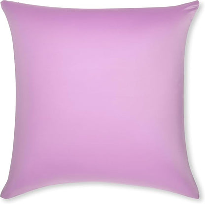 PILLOWY 26" x 26" Throw Pillow - Purple: 1 PCS Luxurious Premium Microbead Pillow with 85/15 Nylon/Spandex Fabric. Forever Fluffy, Outstanding Beauty & Support. Silky, Soft & Beyond Comfortable