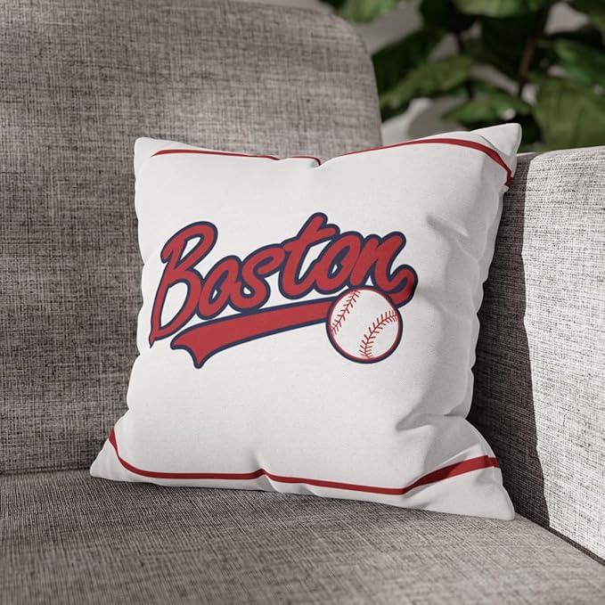 ANTKING Boston Throw Pillow 2 Packs Custom Name and Number for Men Women Boy Personalized Gifts